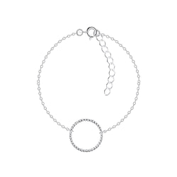 Wholesale Sterling Silver Circle Bracelet - JD8731