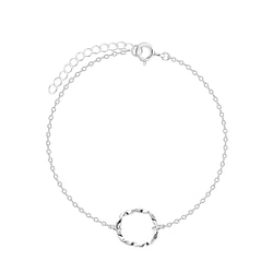 Wholesale Sterling Silver Twisted Bracelet - JD8226