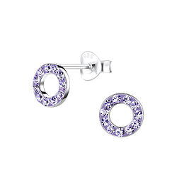Wholesale Sterling Silver Round Ear Studs - JD8922