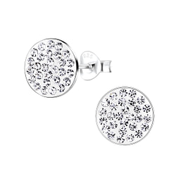 Wholesale Sterling Silver Round Ear Studs - JD8903