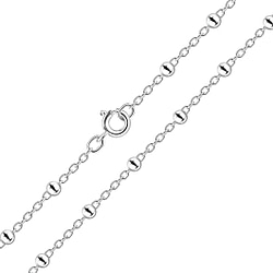 Wholesale 41cm Sterling Silver Satellite Necklace - JD8466