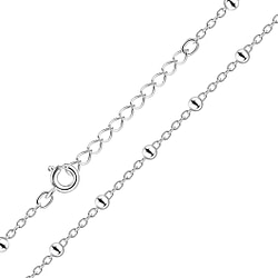 Wholesale 45cm Sterling Silver Extension Satellite Necklace - JD8465