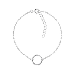 Wholesale Sterling Silver Twisted Bracelet - JD9178