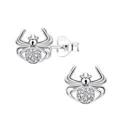Wholesale Sterling Silver Spider Ear Studs - JD10013
