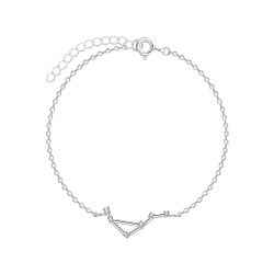 Wholesale Sterling Silver Libra Constellation Bracelet - JD7946