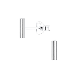 Wholesale Sterling Silver Round Bar Ear Studs - JD1134