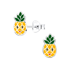 Wholesale Sterling Silver Pineapple Ear Studs - JD9103