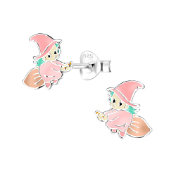 Wholesale Sterling Silver Witch Ear Studs - JD8323