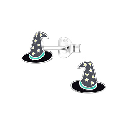 Wholesale Sterling Silver Witch Hat Ear Studs - JD8330