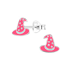 Wholesale Sterling Silver Witch Hat Ear Studs - JD8332