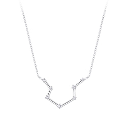 Wholesale Sterling Silver Aquarius Constellation Necklace - JD7959