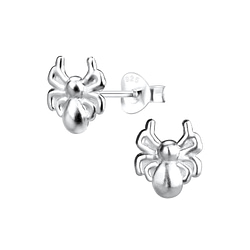 Wholesale Sterling Silver Spider Ear Studs - JD13369