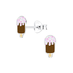Wholesale Sterling Silver Ice cream Ear Studs - JD14641