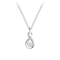 Wholesale Sterling Silver Infinity Necklace - JD16430