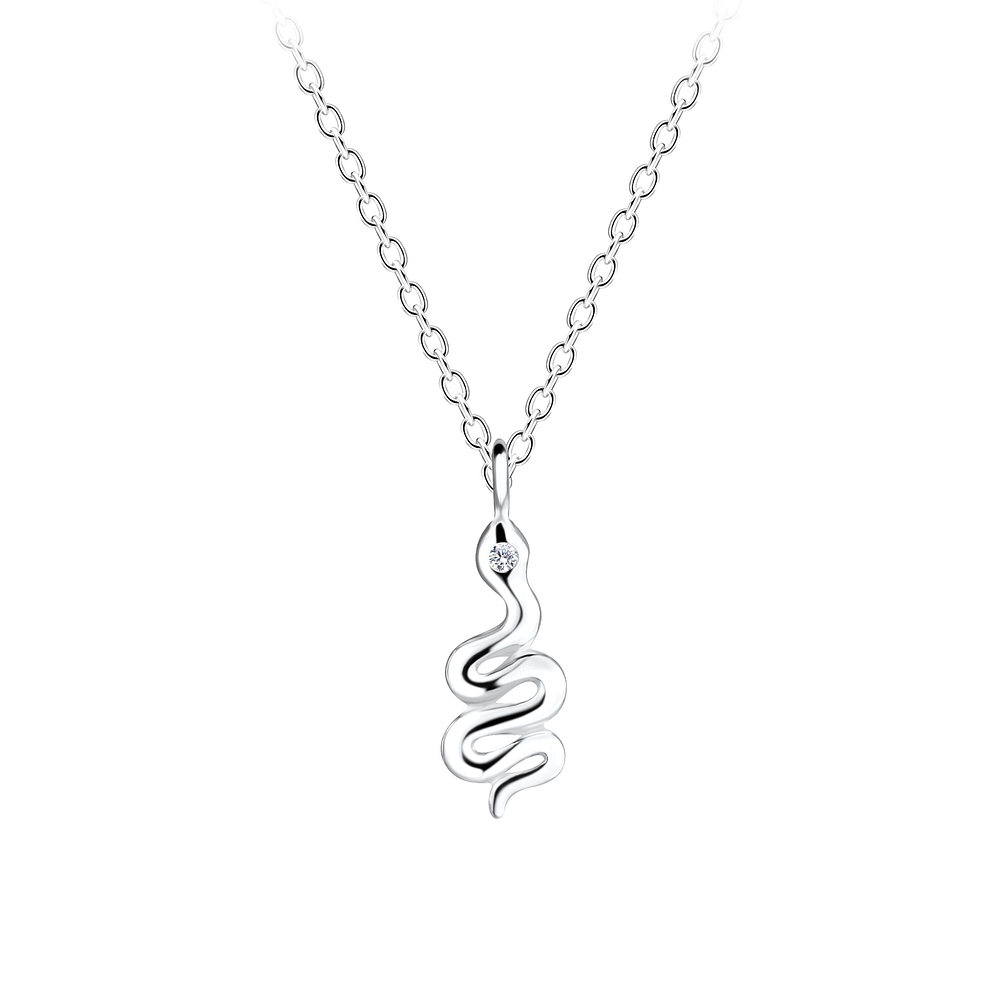 Wholesale Sterling Silver Snake Necklace - JD16399
