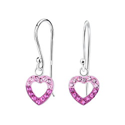 Wholesale Sterling Silver Heart Earrings - JD9291