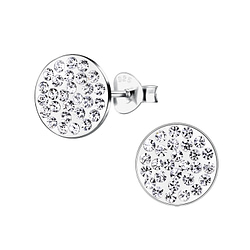 Wholesale Sterling Silver Round Ear Studs - JD9564