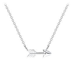 Wholesale Sterling Silver Arrow Necklace - JD9521
