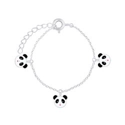 Wholesale Sterling Silver Panda Bracelet - JD6585
