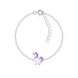 Wholesale Sterling Silver Unicorn Bracelet - JD7377