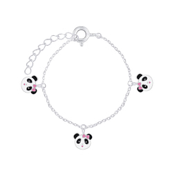 Wholesale Sterling Silver Panda Bracelet - JD6625