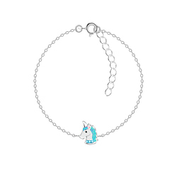 Wholesale Sterling Silver Unicorn Bracelet - JD6713