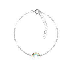 Wholesale Sterling Silver Rainbow Bracelet - JD7328