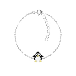 Wholesale Sterling Silver Penguin Bracelet - JD7373