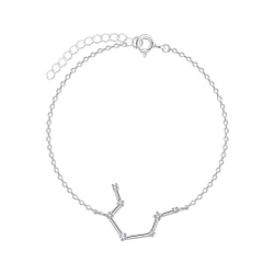 Wholesale Sterling Silver Aquarius Constellation Bracelet - JD7947