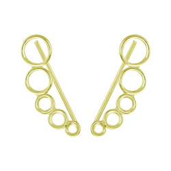 Wholesale Sterling Silver Circle Ear Climbers - JD7141