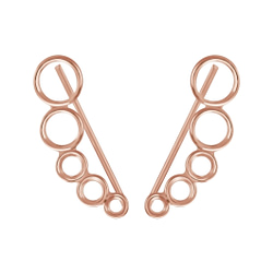 Wholesale Sterling Silver Circle Ear Climbers - JD7150