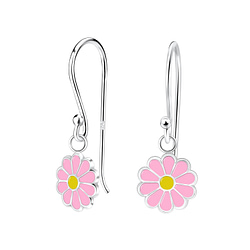 Wholesale Sterling Silver Daisy Flower Earrings - JD10263