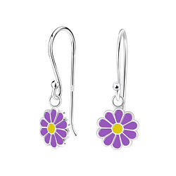Wholesale Sterling Silver Daisy Flower Earrings - JD10261
