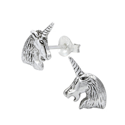Wholesale Sterling Silver Unicorn Ear Studs - JD1012