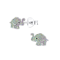 Wholesale Siver Elephant Ear Studs - JD9491