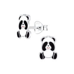 Wholesale Sterling Silver Panda Ear Studs - JD6815