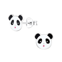 Wholesale Sterling Silver Panda Ear Studs - JD1832