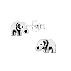 Wholesale Sterling Silver Elephant Ear Studs - JD2469