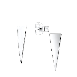 Wholesale Sterling Silver Triangle Ear Studs - JD1243