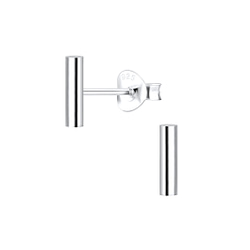 Wholesale Sterling Silver Round Bar Ear Studs - JD9280