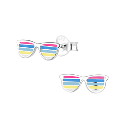Wholesale Sterling Silver Sunglasses Ear Studs - JD8019