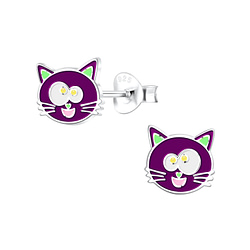 Wholesale Sterling Silver Cat Ear Studs - JD10576