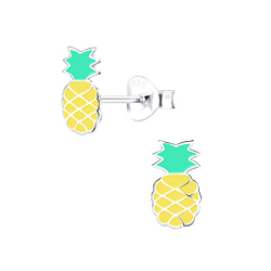 Wholesale Sterling Silver Pineapple Ear Studs - JD9425