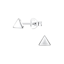 Wholesale Sterling Silver Triangle Ear Studs - JD1184