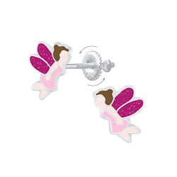 Wholesale Sterling Silver Fairy Screw Back Ear Studs - JD6859