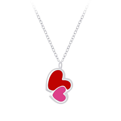 Wholesale Sterling Silver Heart Necklace - JD7435