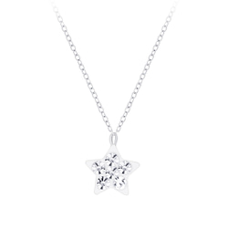 Wholesale Sterling Silver Star Necklace - JD7213