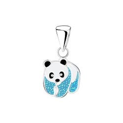 Wholesale Sterling Silver Panda Pendant - JD6357