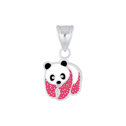 Wholesale Sterling Silver Panda Pendant - JD6359