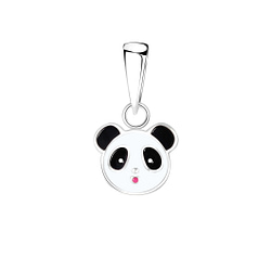Wholesale Sterling Silver Panda Pendant - JD9264